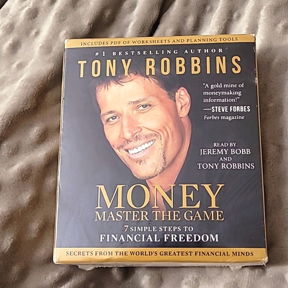 Money Master the Game 7 Simple Steps to Financial Freedom Tony Robbins 18 CDs